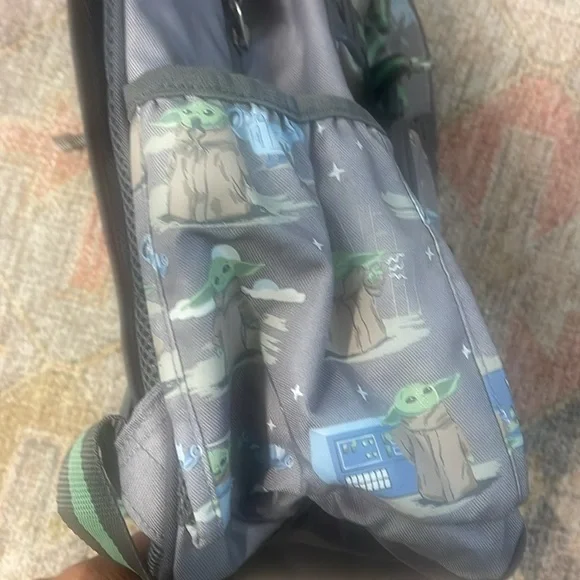 New! Pottery Barn Kids Large Mackenzie Backpack in Baby Yoda Grogu Mandolorian - Picture 5 of 7
